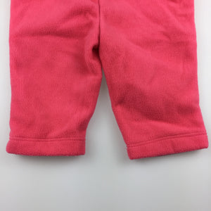 Girls Tiny Little Wonders, pink fleece pants / bottoms, GUC, size 00