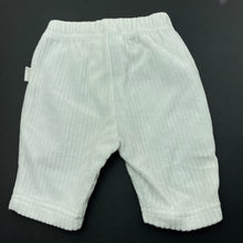 Load image into Gallery viewer, unisex Pumpkin Patch, velour ribbed pants / bottoms, elasticated, EUC, size 0000,  