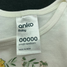 Load image into Gallery viewer, Girls Anko, soft cotton bodysuit / romper, EUC, size 00000,  