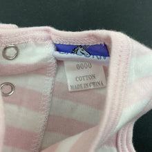 Load image into Gallery viewer, Girls UNICORN, embroidered soft cotton romper, EUC, size 0000,  