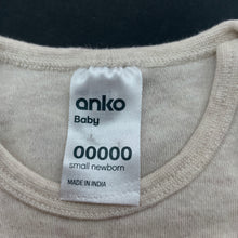 Load image into Gallery viewer, unisex Anko, soft cotton bodysuit / romper, EUC, size 00000,  