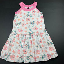 Load image into Gallery viewer, Girls Target, floral cotton casual summer dress, GUC, size 5, L: 57cm