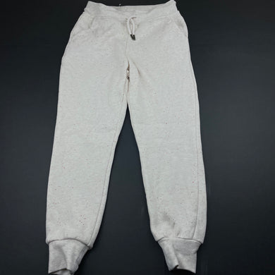 Girls Anko, fleece lined track / sweat pants, elasticated, Inside leg: 49cm, EUC, size 7,  