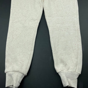 Girls Anko, fleece lined track / sweat pants, elasticated, Inside leg: 49cm, EUC, size 7,  