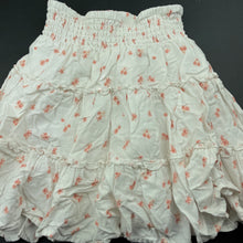 Load image into Gallery viewer, Girls Target, cotton lined linen blend skirt, elasticated, L: 34cm, GUC, size 10,  