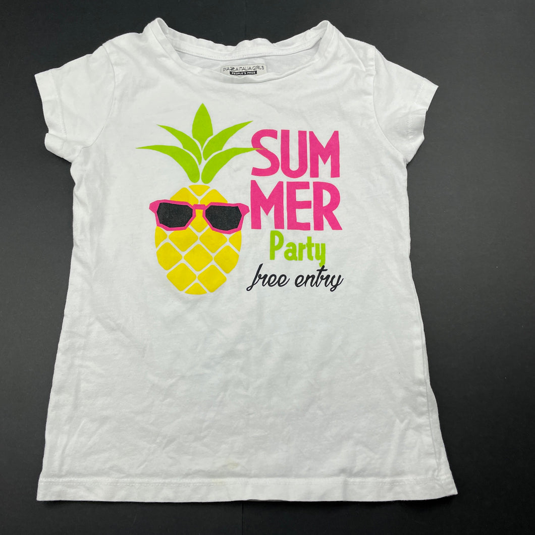 Girls PIAZA ITALIA GIRLS, cotton t-shirt / top, FUC, size 5-6,  