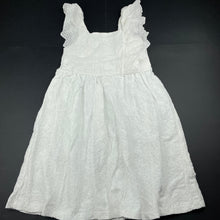 Load image into Gallery viewer, Girls Zara, broderie ruffle dress, GUC, size 9, L: 68cm