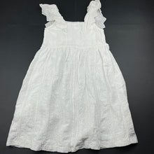 Load image into Gallery viewer, Girls Zara, broderie ruffle dress, GUC, size 9, L: 68cm