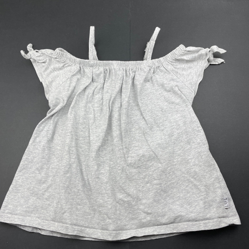 Girls Target, grey / silver summer top, GUC, size 7,  