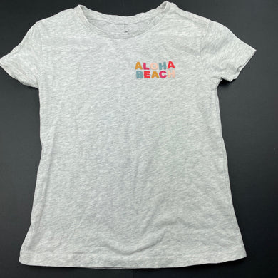 Girls Anko, grey marle t-shirt / top, EUC, size 7,  