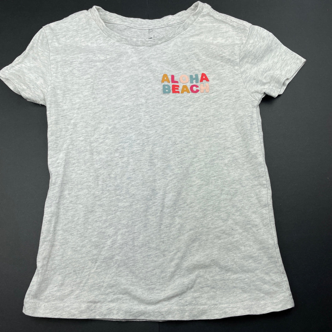 Girls Anko, grey marle t-shirt / top, EUC, size 7,  