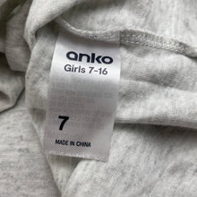 Load image into Gallery viewer, Girls Anko, grey marle t-shirt / top, EUC, size 7,  