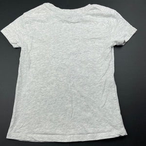 Girls Anko, grey marle t-shirt / top, EUC, size 7,  