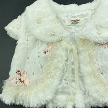 Load image into Gallery viewer, Girls Clever Bean, embellished faux fur vest / jacket, FUC, size 3,  
