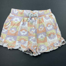 Load image into Gallery viewer, Girls KID, floral cotton shorts, elasticated, FUC, size 6,  
