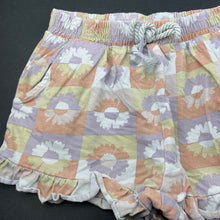 Load image into Gallery viewer, Girls KID, floral cotton shorts, elasticated, FUC, size 6,  