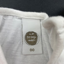 Load image into Gallery viewer, Girls Tiny Little Wonders, white cotton t-shirt / top, GUC, size 00,  