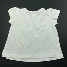 Load image into Gallery viewer, Girls Tiny Little Wonders, white cotton t-shirt / top, GUC, size 00,  