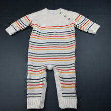 Load image into Gallery viewer, unisex Baby Berry, chunky knit cotton romper, EUC, size 1,  