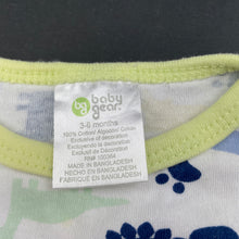 Load image into Gallery viewer, unisex Baby Gear, lightweight cotton bodysuit / romper, dinosaurs, EUC, size 00,  
