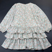 Load image into Gallery viewer, Girls Target, lined floral long sleeve dress, EUC, size 6, L: 63cm