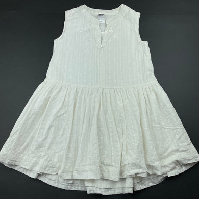 Girls Anko, lined embroidered cotton dress, FUC, size 4, L: 52cm