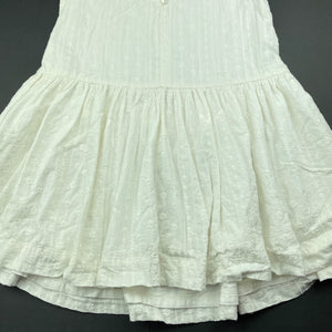 Girls Anko, lined embroidered cotton dress, FUC, size 4, L: 52cm