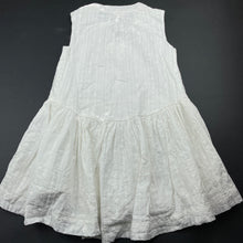 Load image into Gallery viewer, Girls Anko, lined embroidered cotton dress, FUC, size 4, L: 52cm