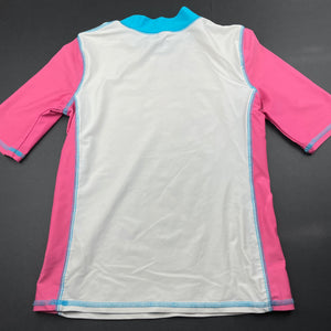 Girls Target, short sleeve rashie / swim top, FUC, size 9,  