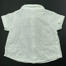 Load image into Gallery viewer, Boys Target, cotton short sleeve shirt, bowtie, EUC, size 000,  