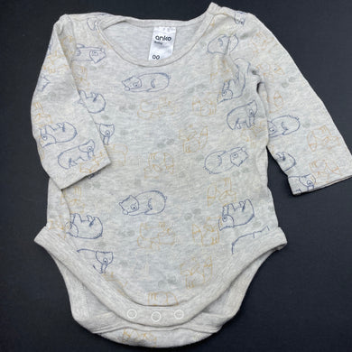 Boys Anko, soft cotton bodysuit / romper, FUC, size 00,  