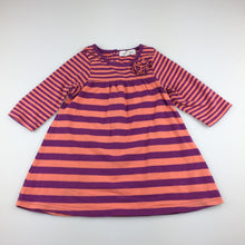Load image into Gallery viewer, Girls Pumpkin Patch, soft stretchy striped party dress, FUC, size 00