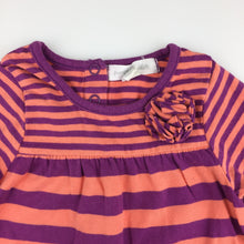 Load image into Gallery viewer, Girls Pumpkin Patch, soft stretchy striped party dress, FUC, size 00