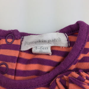 Girls Pumpkin Patch, soft stretchy striped party dress, FUC, size 00