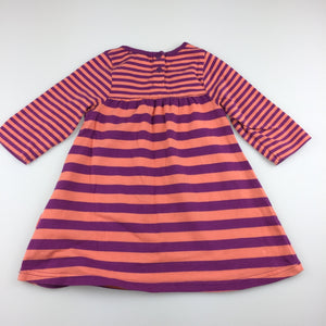Girls Pumpkin Patch, soft stretchy striped party dress, FUC, size 00