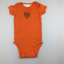 Load image into Gallery viewer, Boys Carter&#39;s, orange soft cotton bodysuit / romper, GUC, size 000