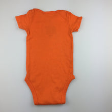 Load image into Gallery viewer, Boys Carter&#39;s, orange soft cotton bodysuit / romper, GUC, size 000