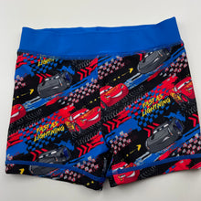 Load image into Gallery viewer, Boys Disney, Cars, swim shorts, elasticated, FUC, size 4,  