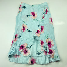 Load image into Gallery viewer, Girls Mango, lightweight floral skirt, elasticated, L: 48cm at back, FUC, size 5,  