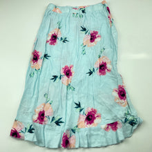 Load image into Gallery viewer, Girls Mango, lightweight floral skirt, elasticated, L: 48cm at back, FUC, size 5,  