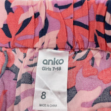 Load image into Gallery viewer, Girls Anko, lightweight shorts, elasticated, GUC, size 8,  