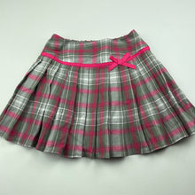 Load image into Gallery viewer, Girls Target, checked pleated skirt, adjustable, L: 30cm, GUC, size 5,  