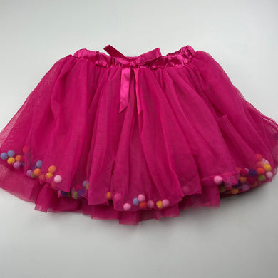 Girls Mango, lined tulle party skirt, elasticated, L: 28cm, EUC, size 6,  