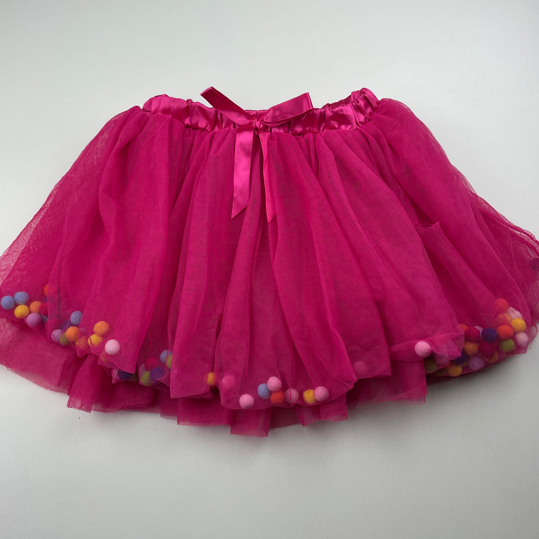 Girls Mango, lined tulle party skirt, elasticated, L: 28cm, EUC, size 6,  