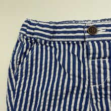 Load image into Gallery viewer, Boys Target, striped cotton / linen shorts, adjustable, GUC, size 0,  