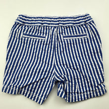 Load image into Gallery viewer, Boys Target, striped cotton / linen shorts, adjustable, GUC, size 0,  