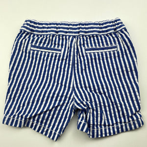 Boys Target, striped cotton / linen shorts, adjustable, GUC, size 0,  