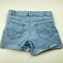 Load image into Gallery viewer, Girls Anko, blue stretch denim shorts, adjustable, GUC, size 12,  