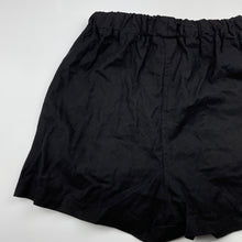 Load image into Gallery viewer, Girls My Girl, black cotton/linen shorts, elasticated, EUC, size 8,  