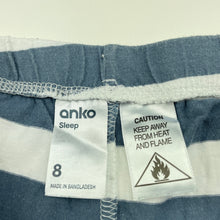 Load image into Gallery viewer, Boys Anko, striped cotton pyjama shorts, GUC, size 8,  